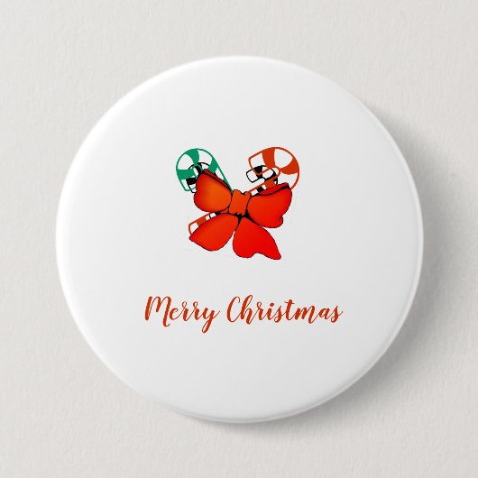 Button - snoepsuikerriet met Bow (Voorkant)