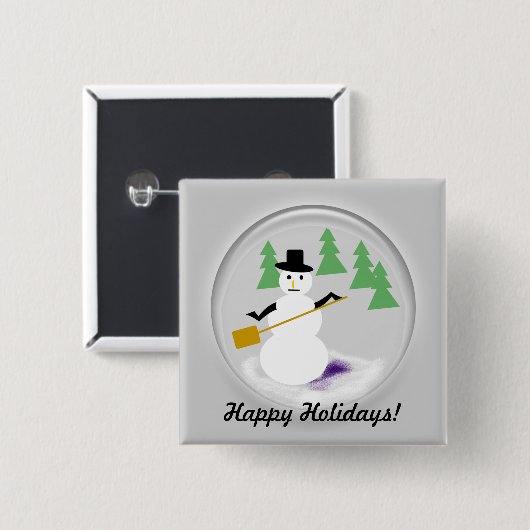 Button - Snowglobe (Voorkant /achterkant)