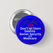 Button sociale zekerheid (Voorkant /achterkant)