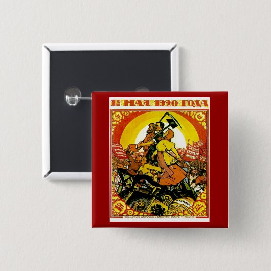 Button Sovjet-mei 1920 (Voorkant /achterkant)