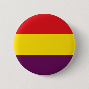 Button Spaanse Republikeinse vlag República Espa