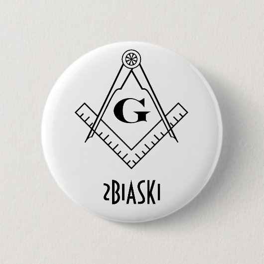 Button Square and Compass (Voorkant)
