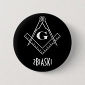 Button Square and Compass (Voorkant)