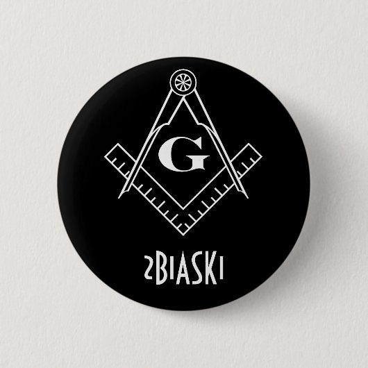 Button Square and Compass (Voorkant)