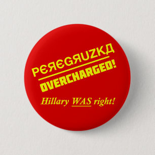 Button - te veel kosten - Clinton