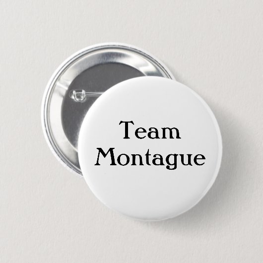 Button "Team Montague" (Voorkant /achterkant)