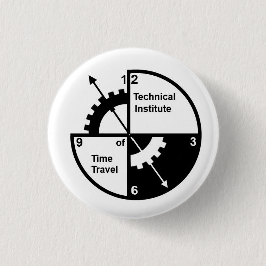 Button Technisch Instituut voor Tijdreizen (Voorkant)