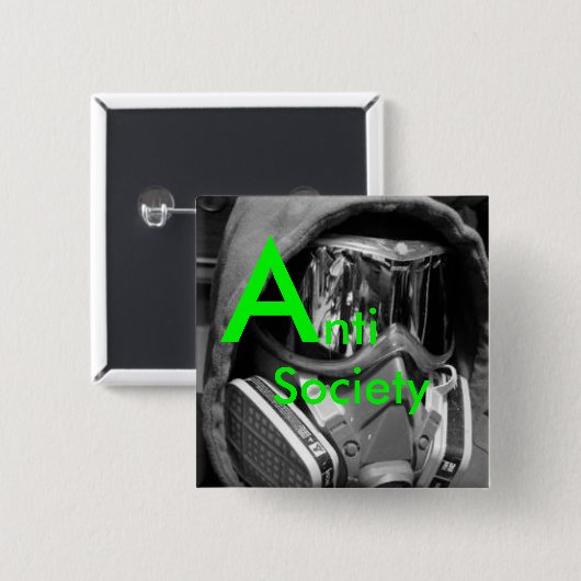 Button tegen de samenleving (Voorkant /achterkant)