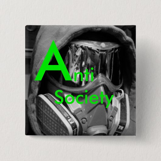 Button tegen de samenleving (Voorkant)