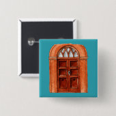Button ter illustratie van kleurrijke deuren (Voorkant /achterkant)