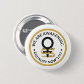 Button ter ondersteuning van het recht van vrouwen (Voorkant /achterkant)