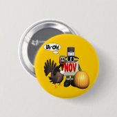Button - Thanksgiving Turkije (Voorkant /achterkant)