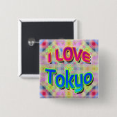Button Tokyo Festival 3 "I LOVE Tokyo" (Voorkant /achterkant)