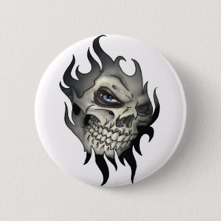 Button, Totenkopf Ronde Button 5,7 Cm