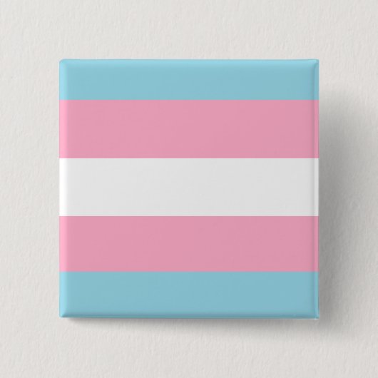 Button "Transgender Flag" Square (Voorkant)