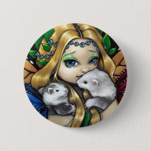 Button "Two Fae Ferret"