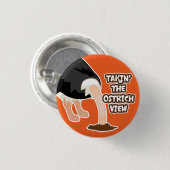 Button Uitzicht Ostrich (Voorkant /achterkant)