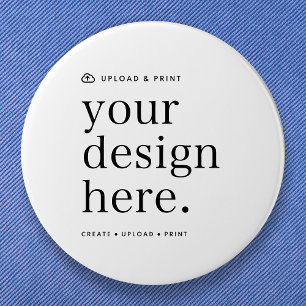 Button Uw Ontwerp Upload 3" Ronde