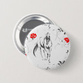 Button van Baroque Horse (Voorkant /achterkant)