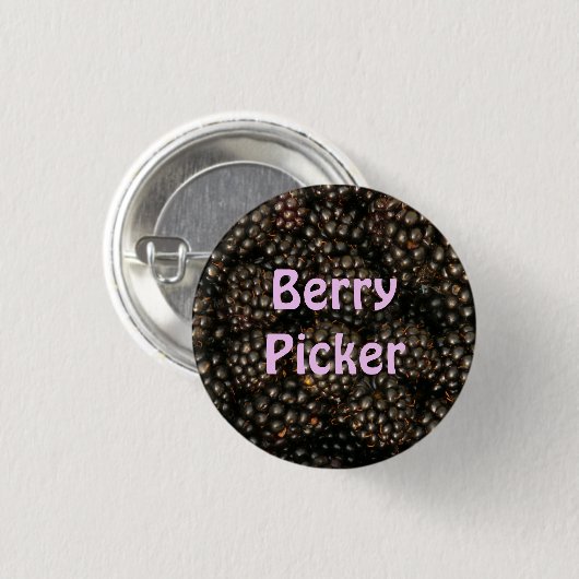 Button van Blackberries "Berry Picker" (Voorkant /achterkant)