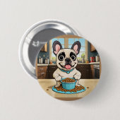 Button van Bulldog (Voorkant /achterkant)