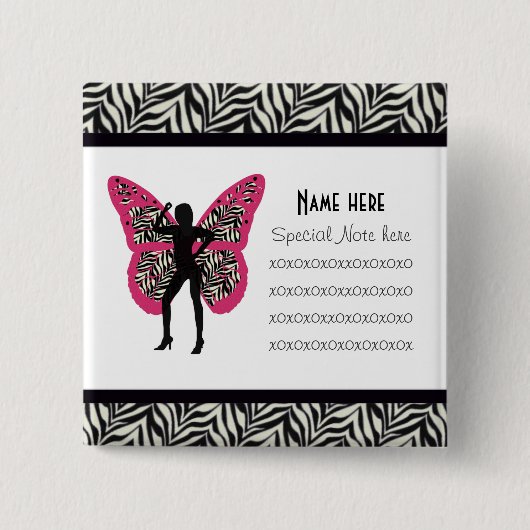 Button van Collectie voor zebraafdruk (Voorkant)