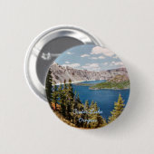 Button van Crater Lake Oregon (Voorkant /achterkant)