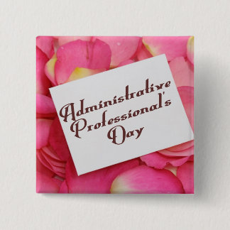 Button van de Administratieve Professionele Dag