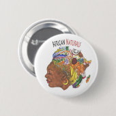 Button van de Afrikaanse natuurwinkel (Voorkant /achterkant)