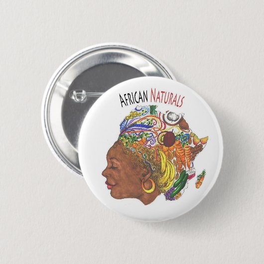 Button van de Afrikaanse natuurwinkel (Voorkant /achterkant)