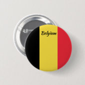 Button van de Belgische vlaggenronde (Voorkant /achterkant)