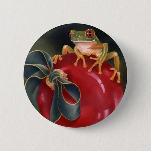 Button van de boomkikkervisfeestdag (Voorkant)