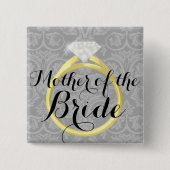 Button van de Bride Ring Wedding Party (Voorkant)