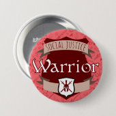 Button van de categorie sociale rechtvaardigheid:  (Voorkant /achterkant)