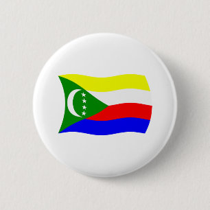 Button van de Comoren Vlag