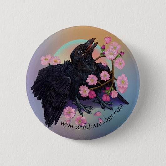 Button van de Fledgling Crow (Voorkant)