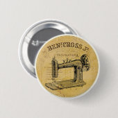  Button van de Franse naaimachine (Voorkant /achterkant)