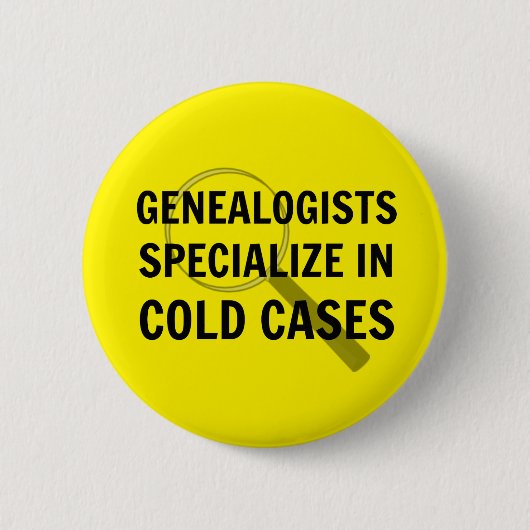 Button van de genealogi (geel) (Voorkant)