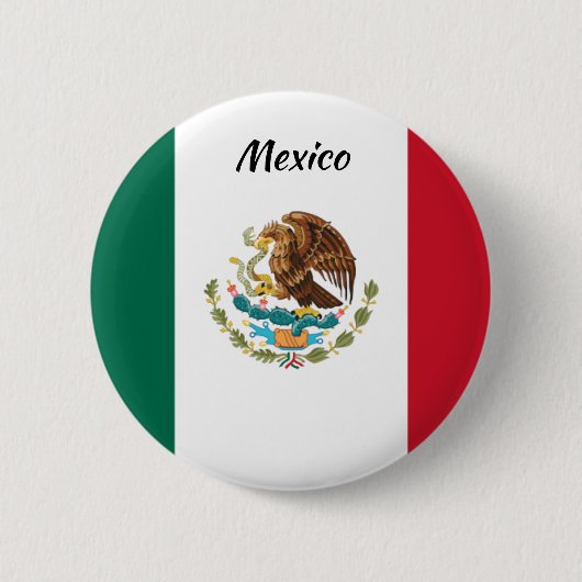 Button van de Mexicaanse Vlaggenronde (Voorkant)