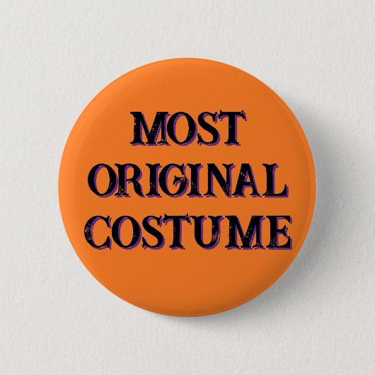Button van de "Most Original Costume" Award (Voorkant)