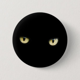Button van de Ogen van de Kat van Halloween de