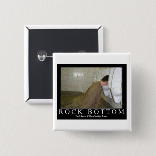 Button van de rotsbodem (Voorkant /achterkant)