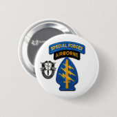 Button van de speciale legertroepen Groene Berets (Voorkant /achterkant)