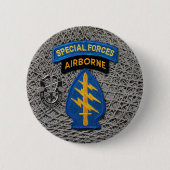 Button van de speciale legertroepen Groene Berets  (Voorkant)