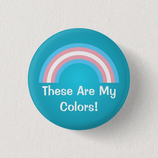 Button van de transgenderregenboogpride (Voorkant)