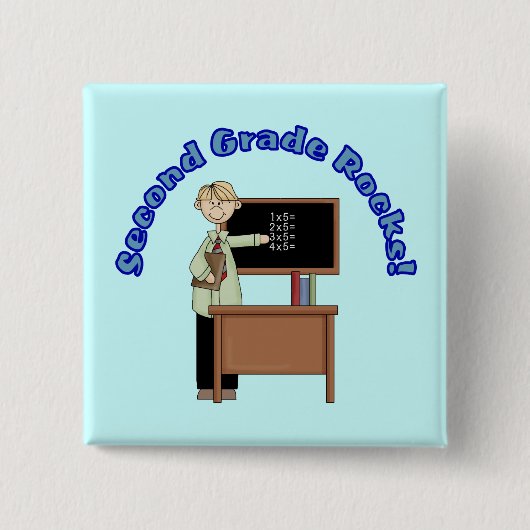 Button van de tweede graad Rocks (Voorkant)