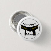 Button van de tweede graad van de Martial Arts twe (Voorkant /achterkant)