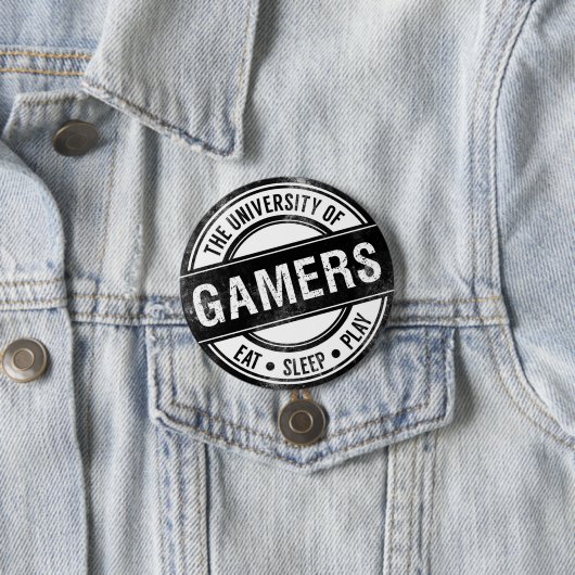 Button van de Universiteit van Gamers Funny (In situ)