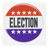 Button van de verkiezingen kubus (Voorkant)