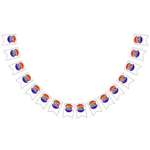 Button van de verkiezingen vlaggetjes